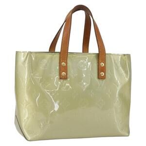 LOUIS VUITTON Monogram Vernis Reade PM Hand Bag Gris M91145 LV Auth 156990